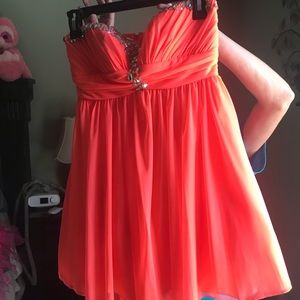 Beautiful orange/tangerine  dress.